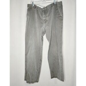Dockers D3 Classic Fit Gray Cotton Blend Pleated Khaki Pants Men's Trousers